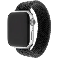 FIXED provlékací nylonový řemínek Apple Watch 42/44/45mm XL černý - Řemínky