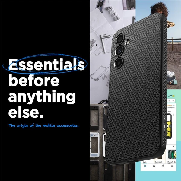 Spigen Liquid Air kryt Samsung Galaxy A54 5G černý - Pouzdra - Obrázek IHLN100501
