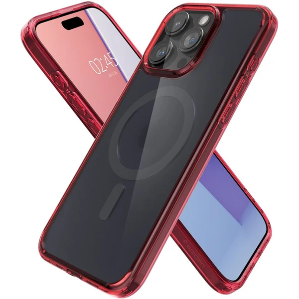 Spigen Ultra Hybrid MagFit kryt iPhone 15 Pro červený - Pouzdra - Obrázek IIHA000601