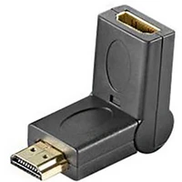 PremiumCord HDMI/HDMI redukce se zahnutým konektorem černá - Kabely a redukce