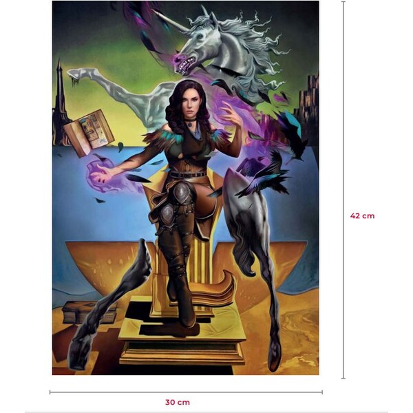 Litografie The Witcher - Yennefer Dalí 30 x 42 cm