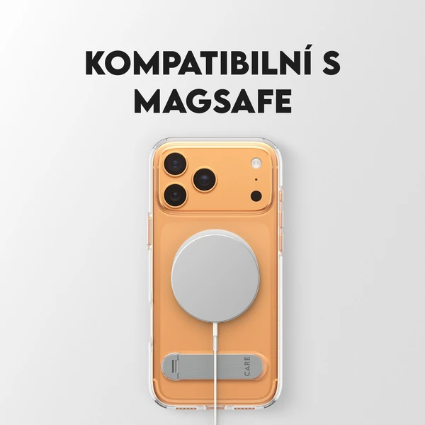 PanzerGlass® CARE Kickstand kryt s MagSafe Apple iPhone 17 Pro Max stříbrný/bílý - Pouzdra - Obrázek IJDH000K01
