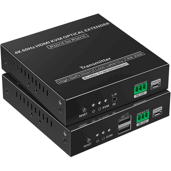 PremiumCord Optický HDMI KVM extender 4K@60Hz 4:4:4 až na 40km - Ostatní - Obrázek IKNF000K01
