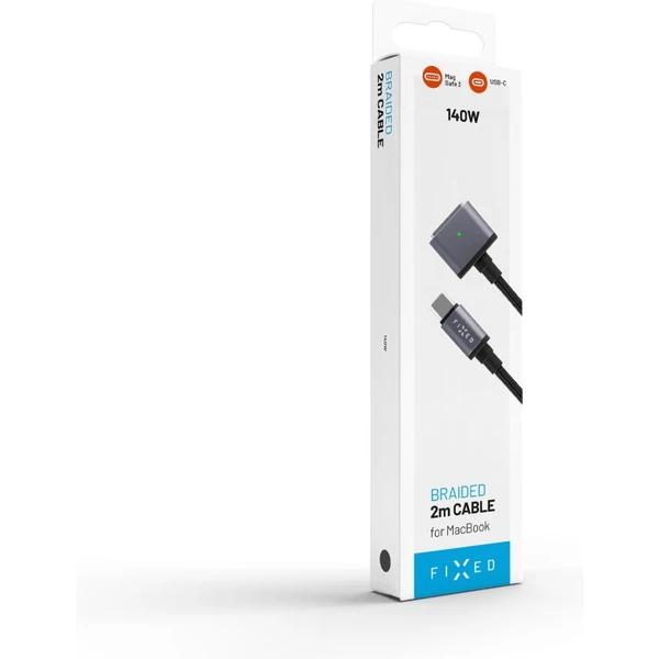 FIXED USB-C/MagSafe 3 napájecí kabel 140W 2m šedý - Kabely a redukce - Obrázek ILI1000O01