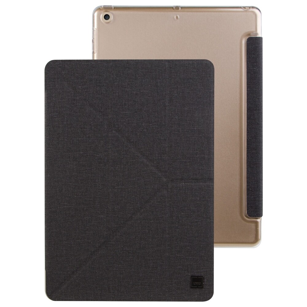 UNIQ Yorker Kanvas Plus pouzdro se stojánkem Apple iPad Mini 4/5 (2019) černé