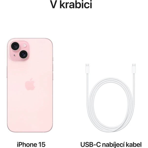 Apple iPhone 15 512GB růžový - Mobilní telefony - Obrázek IM39000601