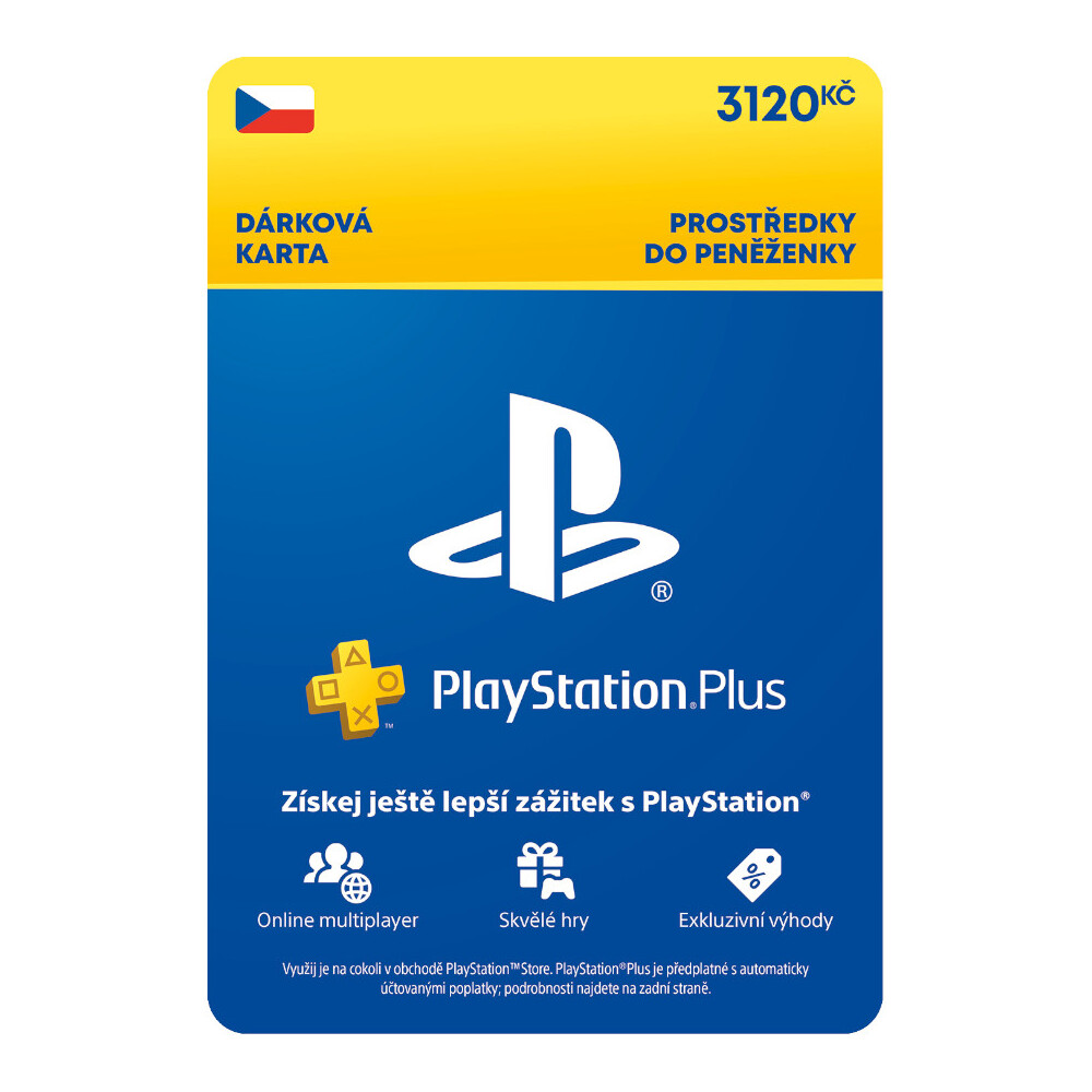 PlayStation Plus Premium - kredit 3120 Kč (12M členství)