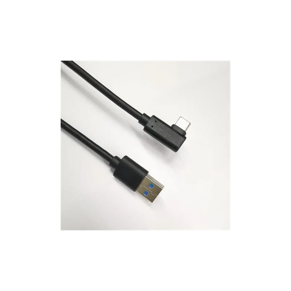 PremiumCord USB-C/USB-A napájecí kabel se zahnutým konektorem 1m černý - Kabely a redukce - Obrázek IMS1000401