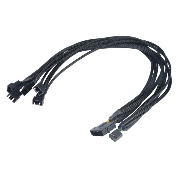Akasa Flexa FP5 pro připojení 5 PWM ventilátorů - Kabely a redukce - Obrázek IN4X600301