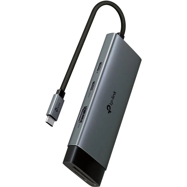 TP-Link UH7020C 7v1 USB-C Hub šedý Šedá