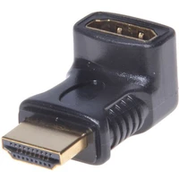 PremiumCord HDMI/HDMI redukce se zahnutým konektorem černá - Kabely a redukce