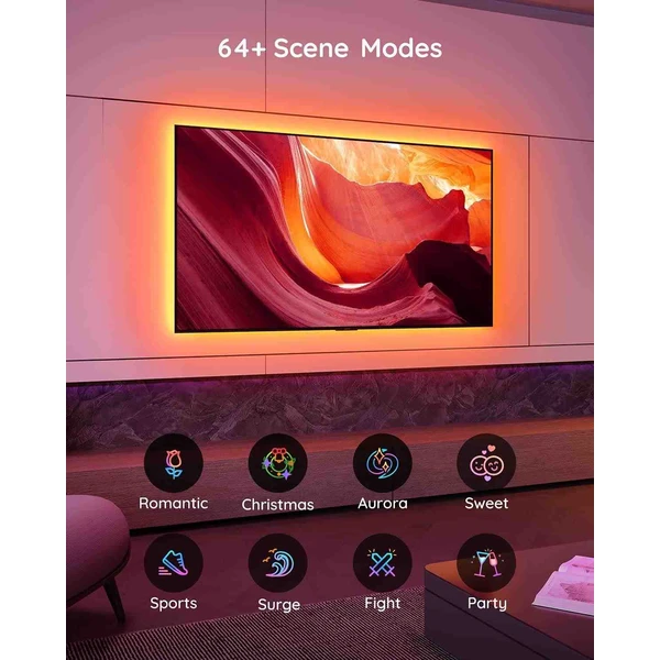 Govee TV 46-60" SMART LED podsvícení RGB + ovladač - Chytrá osvětlení - Obrázek IQG4000J01