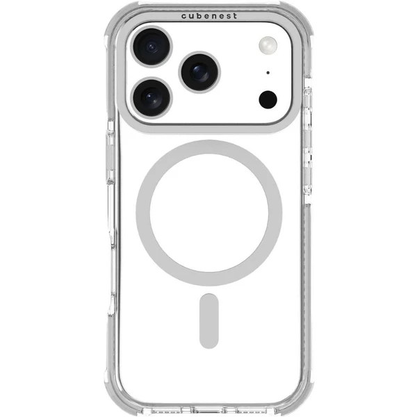 Cubenest MagPro Strong Guard MagSafe kryt iPhone 17 Pro bílý - Pouzdra - Obrázek IRBK000K01