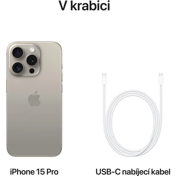 Apple iPhone 15 Pro 1TB přírodní titan - Mobilní telefony - Obrázek IT39000601