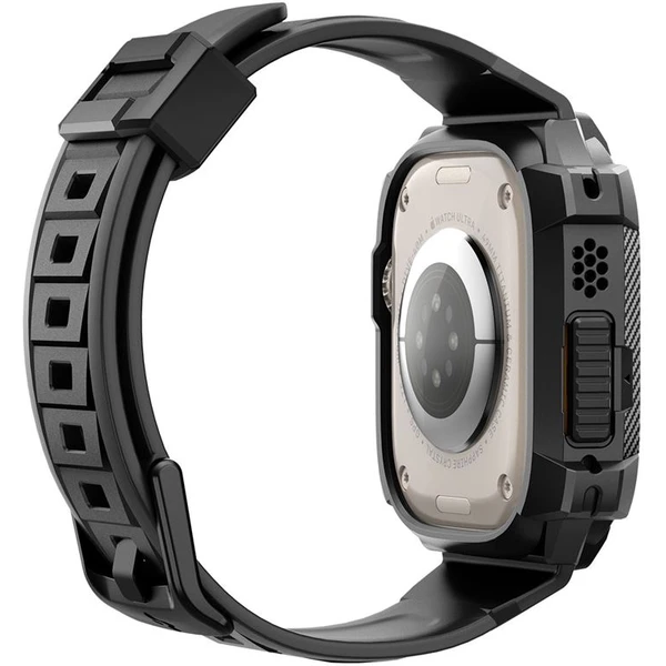 Spigen Rugged Armor Pro řemínek s pouzdrem Apple Watch Ultra 3/2/1 (49mm) černý - Pouzdra - Obrázek ITK0000N01