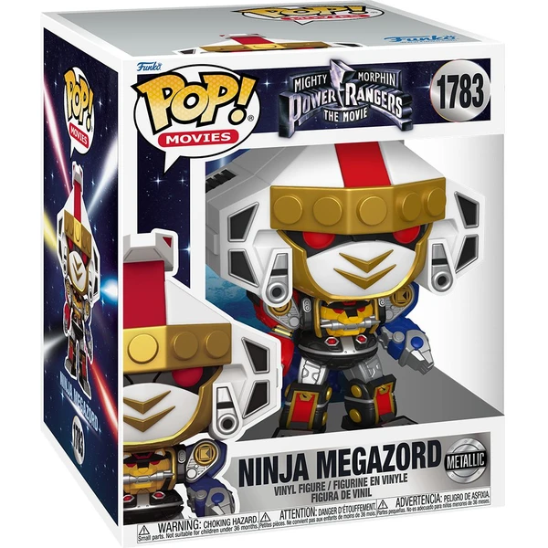 Funko POP! #1783 Movies: Mighty Morphin Power Rangers The Movie - Ninja Megazord (Super) (Metallic) - Funko POP! - Obrázek IU7H000K01