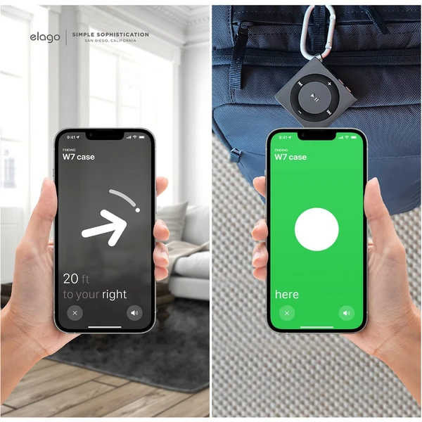 ELAGO W7 iPod shuffle pouzdro pro Apple AirTag tmavě šedé - Pouzdra - Obrázek IYEM100501