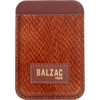 Native Union x Balzac Embossed Cognac Card Holder MagSafe peněženka - Peněženky