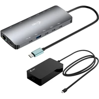 i-tec USB-C Metal Nano 3x Display Dock 2x HDMI 1x USB-C video dokovací stanice + nabíječka - Dokovací stanice
