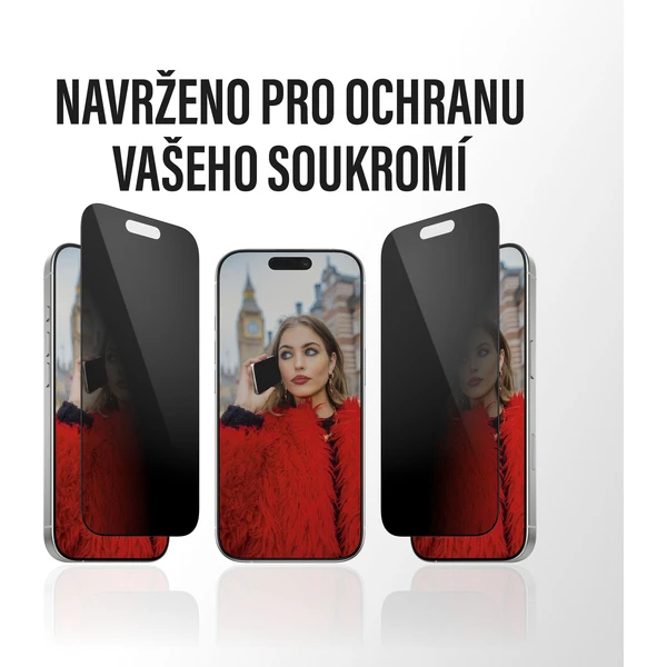 PanzerGlass® Privacy sklo Apple iPhone 17 Pro Max s instalačním rámečkem - Ochranné folie a skla - Obrázek IZEH000K01