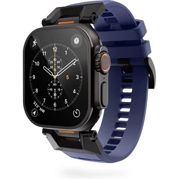 Epico Rubber Pro řemínek s nerezovým zapínáním pro Apple Watch 49/46/45/44/42mm modrý - Řemínky - Obrázek IZMJ000K01