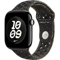 Apple Watch 49/46/45/44mm Midnight Black sportovní řemínek Nike M/L - Řemínky