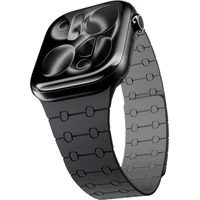 Epico Magnetic+ silikonový řemínek pro Apple Watch 49/46/45/44/42mm černý - Řemínky