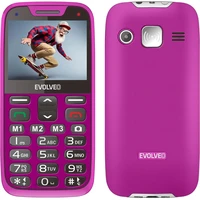 EVOLVEO EasyPhone XR mobilní telefon pro seniory s nabíjecím stojánkem růžový - Mobilní telefony
