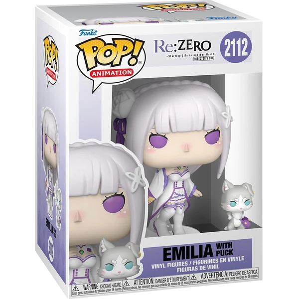 Funko POP!&Buddy #2112: Re:Zero - Starting Life in Another World - Emilia & Puck  - Funko POP! - Obrázek J1JM000K01