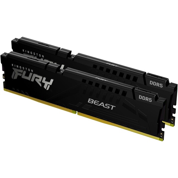 KINGSTON 32GB 5200MHz DDR5 CL40 DIMM FURY Beast Black 2x16GB