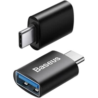 Baseus Mini OTG USB-C/USB-A redukce černá - Kabely a redukce