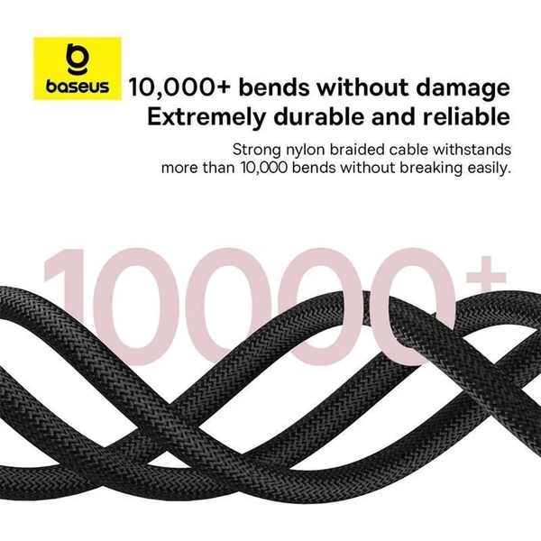 Baseus Dura USB-C/USB-C napájecí kabel 100W 1m červeno/černý - Kabely a redukce - Obrázek J22R000K01