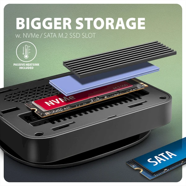 AXAGON HMC-UFO 9v1 USB-C hub - Dokovací stanice - Obrázek J25D000N01