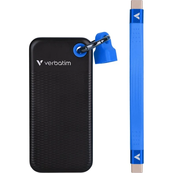 Verbatim Pocket SSD 2TB USB-C černá/modrá - SSD disky - Obrázek J26S000K01
