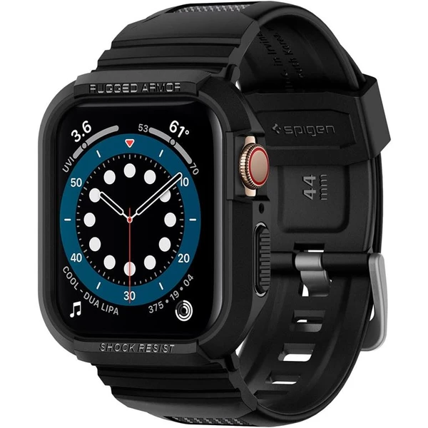 Spigen Rugged Armor Pro řemínek s pouzdrem Apple Watch 45/44mm černý - Pouzdra - Obrázek J2A1100501