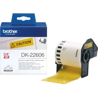 Brother DK-22606 role černá na žluté 62 mm - Pásky pro štítkovače