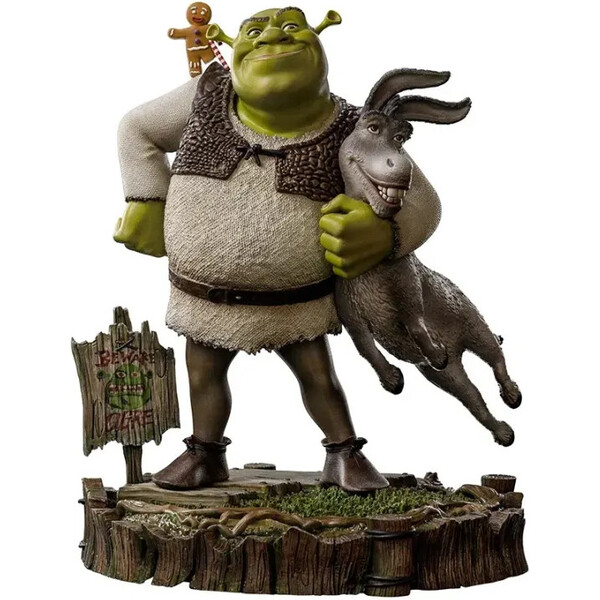Soška Iron Studios Deluxe Art Scale 1/10 Shrek - Shrek, Donkey and The Gingerbread Man
