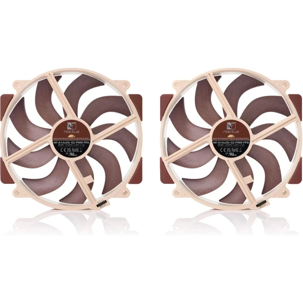 Noctua NF-A14x25r G2 PWM Sx2-PP ventilátor 2x140mm - Ventilátory pro PC - Obrázek J2TD000L01