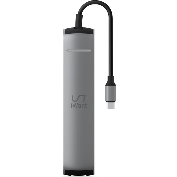 iWant Type-C Slim Hub 6v1 vesmírně šedý - USB huby - Obrázek J2U2000O01