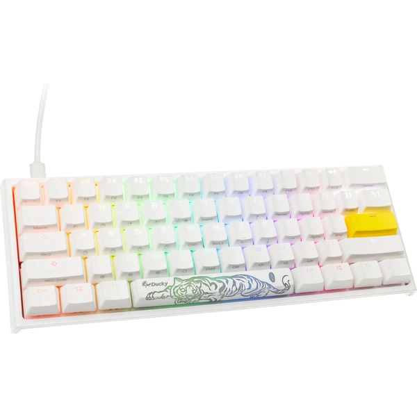 Ducky One 2 Pro Mini Cherry Silent Red herní klávesnice (US) bílá - Klávesnice - Obrázek J30D000O01