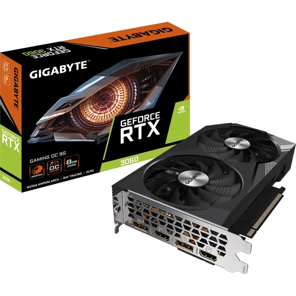 GIGABYTE NVIDIA GeForce RTX 3060 GAMING OC 8G LHR, 8GB GDDR6 - Grafické karty - Obrázek J3E5000601