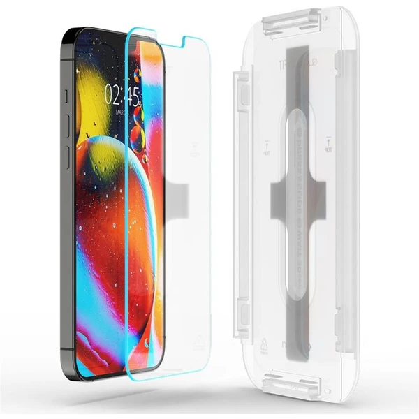 Spigen Glas tR EZ Fit tvrzené sklo 2 ks iPhone 17e/16e/14/13 Pro/13 čiré - Ochranné folie a skla - Obrázek J3EWF00101