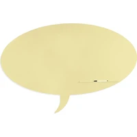 Rocada Skin Shape Talk 6440-1015 magnetická tabule slonová kost RAL 1015 - Magnetické tabule