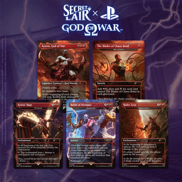 Set karet Magic: The Gathering - Secret Lair x God of War: Greek - EN
