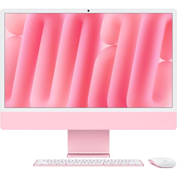 iMac 24“ 4.5K displej, Apple M4 10jádrové CPU, 10jádrové GPU, 16GB, 512GB SSD, CZ - růžový