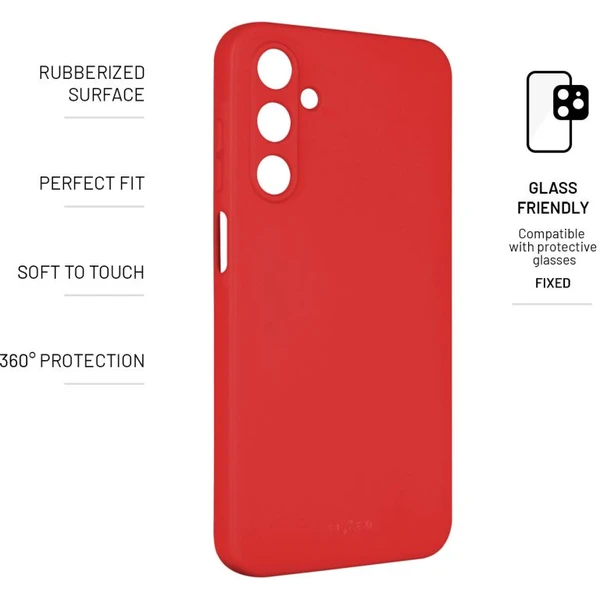 FIXED Story silikonový kryt Samsung Galaxy A25 5G červený - Pouzdra - Obrázek J406000N01