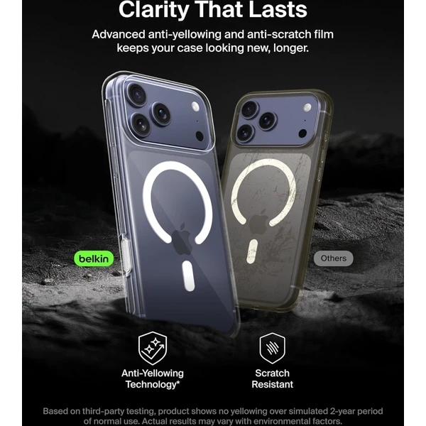 Belkin SheerForce MagSafe kryt iPhone 17 Pro Max čirý - Pouzdra - Obrázek J4CN000K01