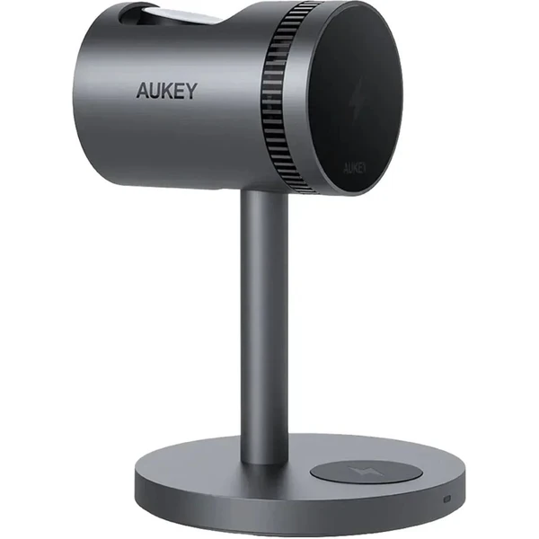 AUKEY LC-MC311A MagFusion 3-in-1 Pro Qi2 nabíječka s chlazením šedá - Nabíječky - Hlavní obrázek