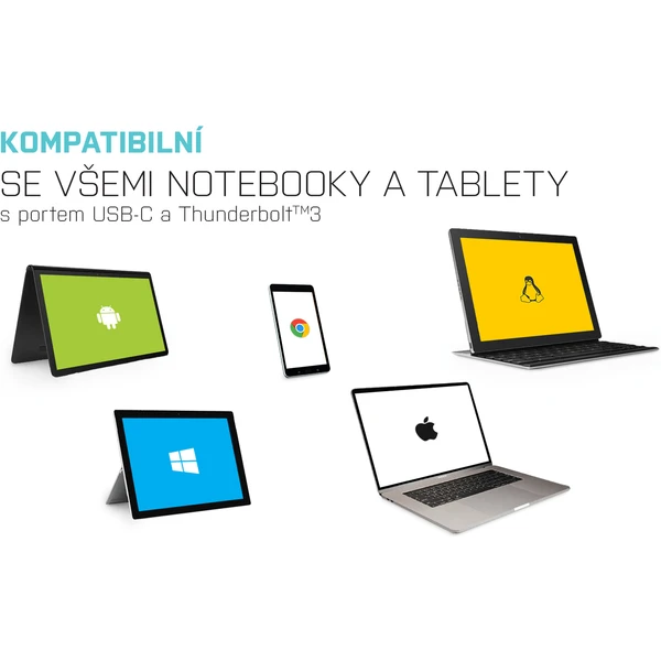 i-tec USB-C/DisplayPort kabel 4K 2m černý - Kabely a redukce - Obrázek J4VV000501