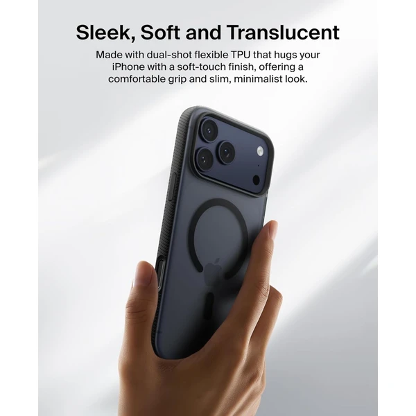 Belkin SheerForce Grip MagSafe kryt iPhone 17 Pro Max pistáciově zelený - Pouzdra - Obrázek J5CN000K01